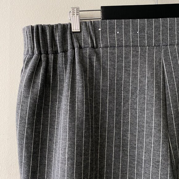Michel Studio Collection Grey White Pinstripe Pants - Picture 8 of 12